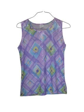 Project Mauve Shimmery Geometric Tank